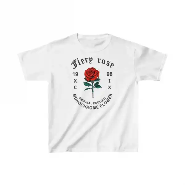 Çocuk Unisex Baskılı T-Shirt - Beyaz