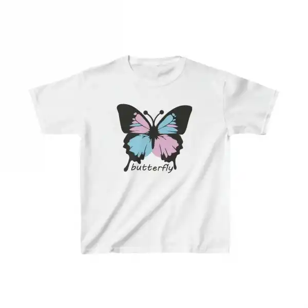 Çocuk Unisex Baskılı T-Shirt - Beyaz