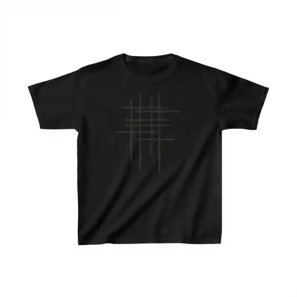 Çocuk Unisex Baskılı T-Shirt - Siyah