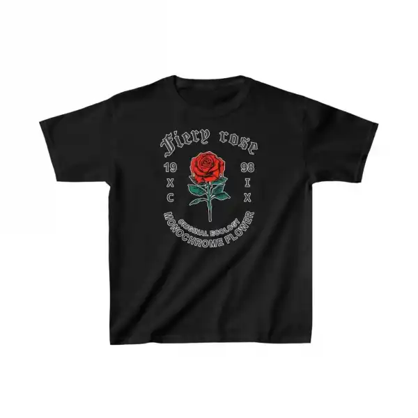 Çocuk Unisex Baskılı T-Shirt - Siyah