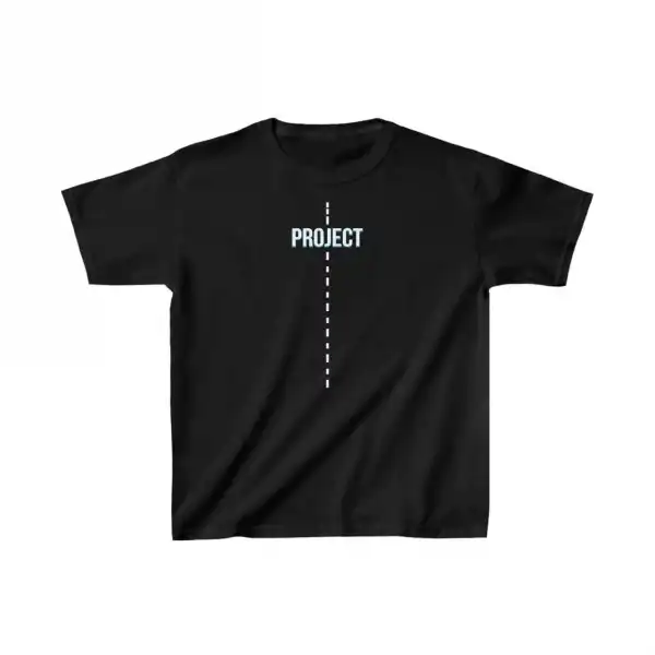 Çocuk Unisex Baskılı T-Shirt - Siyah