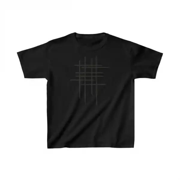 Çocuk Unisex Baskılı T-Shirt - Siyah