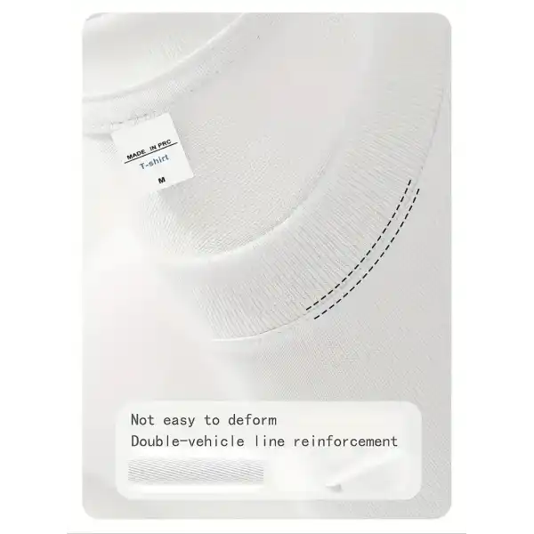 Day One Baskılı Oversize Bisiklet Yaka T-shirt - Beyaz