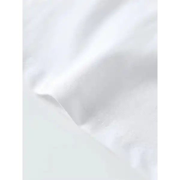 Erkek Baskılı Tişört Kısa Kol Bisiklet Yaka Oversize T-Shirt - Beyaz