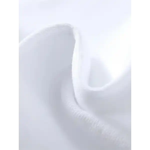 Erkek Baskılı Tişört Kısa Kol Bisiklet Yaka Oversize T-Shirt - Beyaz