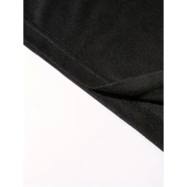 Erkek Baskılı Tişört Kısa Kol Bisiklet Yaka Oversize T-Shirt - Siyah