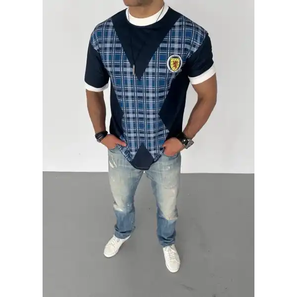 ERKEK Bisiklet Yaka Baskılı Kısa kol Oversize T-Shirt - Siyah