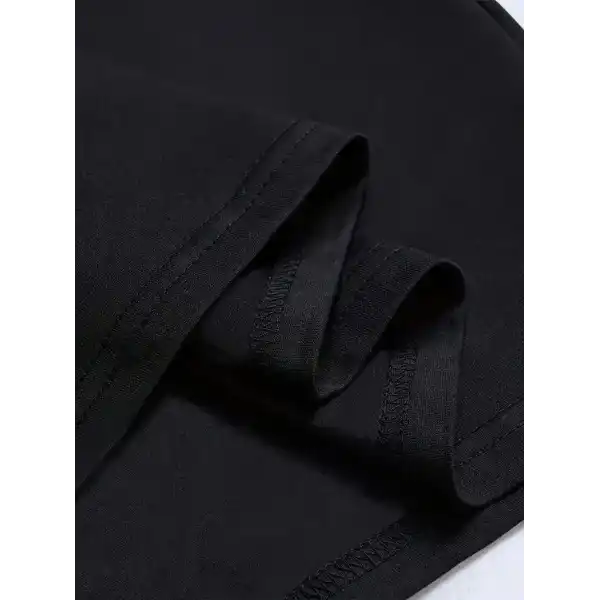 Erkek Kısa Kol Yazlık Tişört Bisiklet Yaka Baskılı Oversize T-Shirt - Siyah