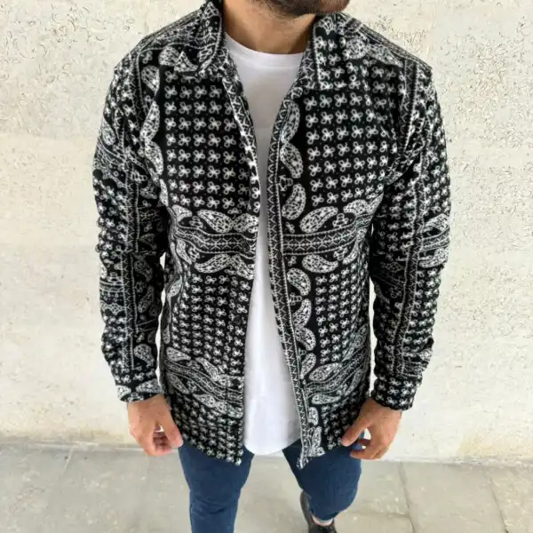 Erkek Polar Fermuarlı Sweatshirt – Kapüşonsuz, Cepli, Yumuşak Dokulu, Oversize Rahat Kalıp, Kışlık Sıcak Tutan Fermuarlı Üst - Siyah