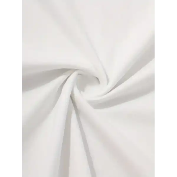 Erkek Sarj %1 Baskılı T-Shirt Kısa Kol Bisiklet Yaka Regular Fit Tişört - Beyaz