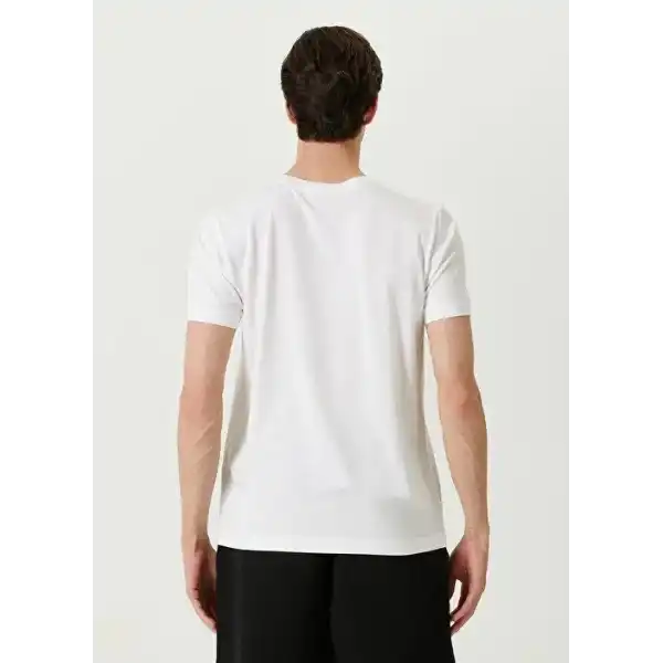 ERKEK  Tişört Basic Bisiklet Yaka Regular Kısa kol T-Shirt - Beyaz