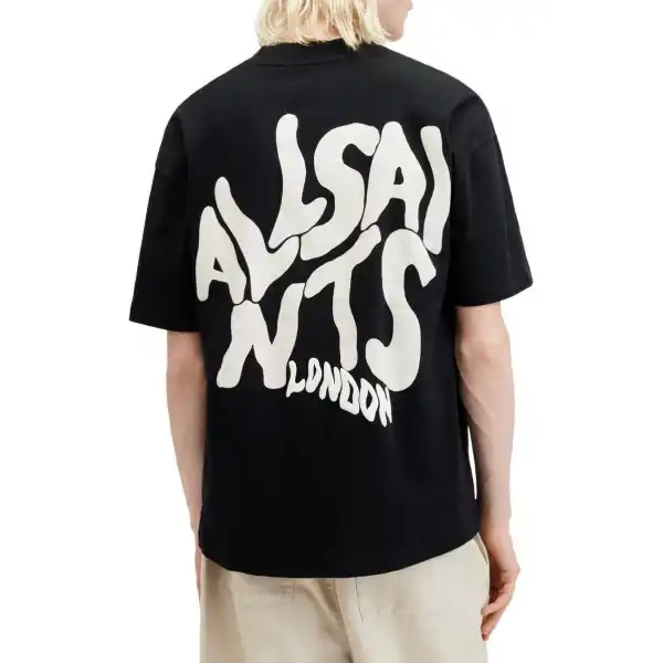 Erkek Tişört Baskılı Oversize Kısa kol T-shirt - Siyah
