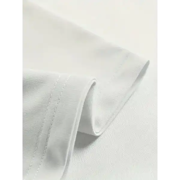 Erkek Tişört Penye Compack Ejder Baskılı Bisiklet Yaka T-shirt - Beyaz