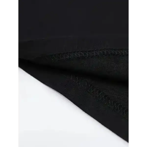 [Günlük T-Shirt] Hafif Kadın Günlük T-Shirt | Bol Kesim, Kısa Kollu, Yuvarlak Yaka, Eğlenceli Karikatür Ayı ve Umrumda Değil Baskı - Günlük Stil, İlkbahar/Yaz- Siyah