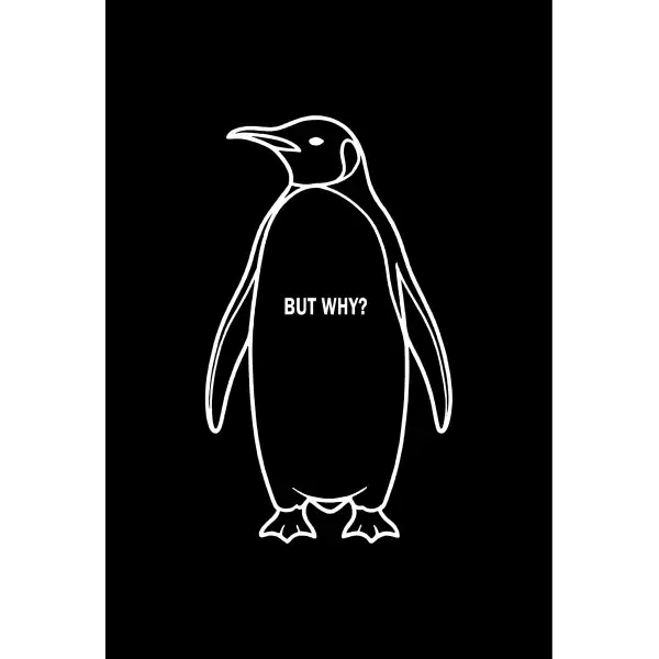 Kadın 3 İplik Pamuklu Kapüşonlu Hoodie Sweatshirt Nihilist Penguen Baskılı - Siyah