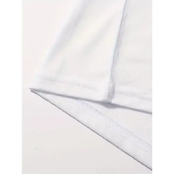 Kadın Brooklyn Baskılı Tişört Kısa Kol Bisiklet Yaka Oversize T-Shirt - Beyaz