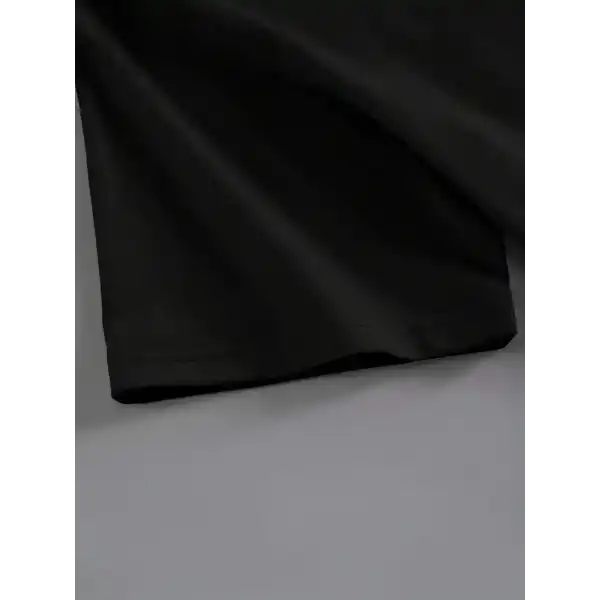 Kadın Brooklyn Baskılı Tişört Kısa Kol Bisiklet Yaka Oversize T-Shirt - Siyah