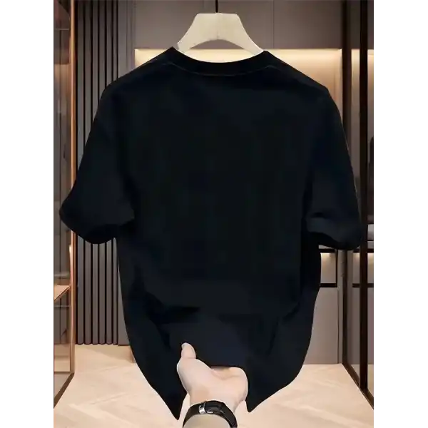 Kadın Kısa Kol Yazlık Tişört Bisiklet Yaka Baskılı Oversize T-Shirt - Siyah
