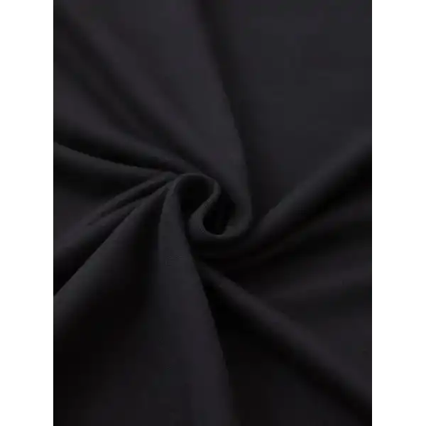 Kadın Kısa Kol Yazlık Tişört Bisiklet Yaka Baskılı Oversize T-Shirt - Siyah