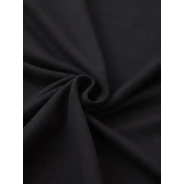 Kadın Kısa Kol Yazlık Tişört Bisiklet Yaka Baskılı Oversize T-Shirt - Siyah