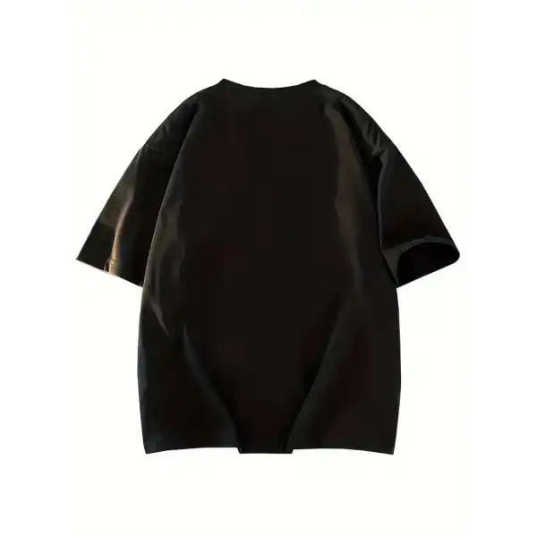 Kadın T-shirt Bisiklet yaka  NY Baskılı kısa kol Tişört - Siyah