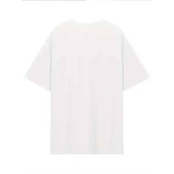 Kadın T-Shirt Kısa Kollu, Umrumda Değil Baskılı tişört - Beyaz