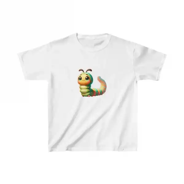 Unisex Çocuk Baskılı T-Shirt - Beyaz