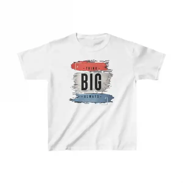 Unisex Çocuk Baskılı T-Shirt - Beyaz