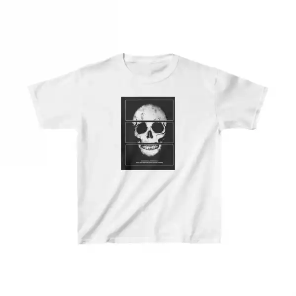 Unisex Çocuk Baskılı T-Shirt - Beyaz