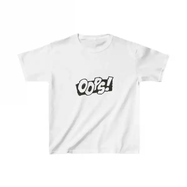 Unisex Çocuk Baskılı T-Shirt - Beyaz