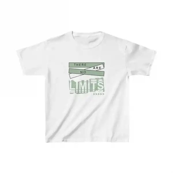 Unisex Çocuk Baskılı T-Shirt - Beyaz