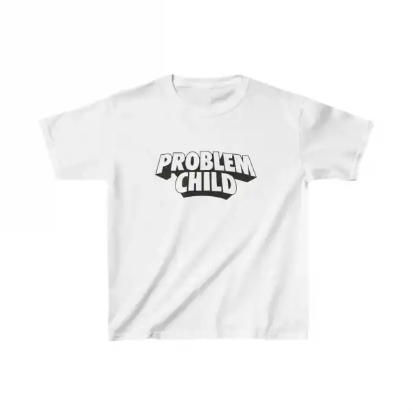 Unisex Çocuk Baskılı T-Shirt - Beyaz