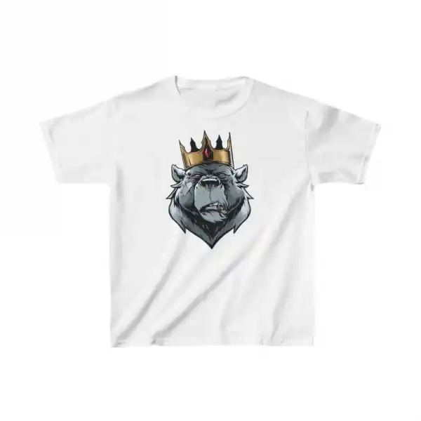 Unisex Çocuk Baskılı T-Shirt - Beyaz