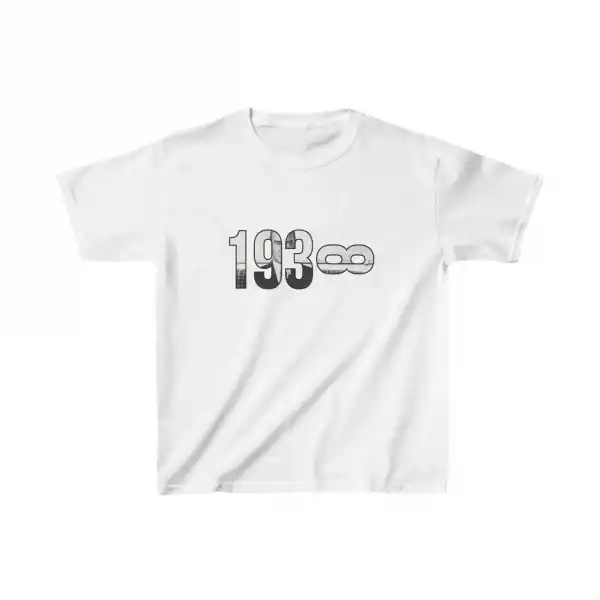 Unisex Çocuk Baskılı T-Shirt - Beyaz