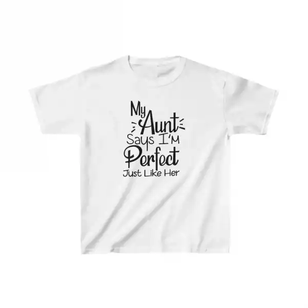 Unisex Çocuk Baskılı T-Shirt - Beyaz