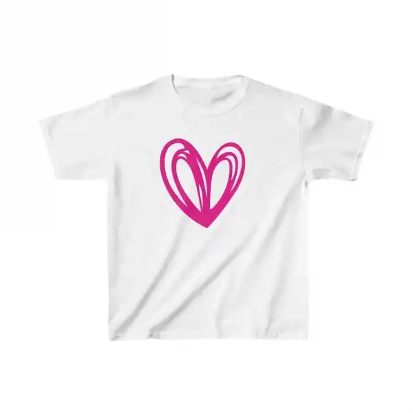 Unisex Çocuk Baskılı T-Shirt - Beyaz