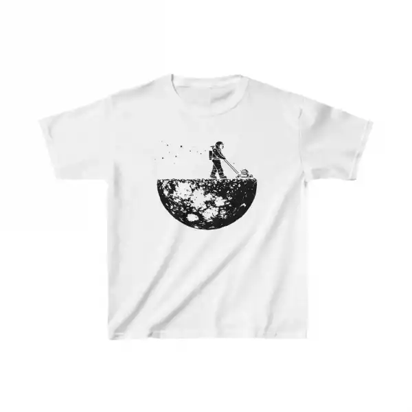 Unisex Çocuk Baskılı T-Shirt - Beyaz