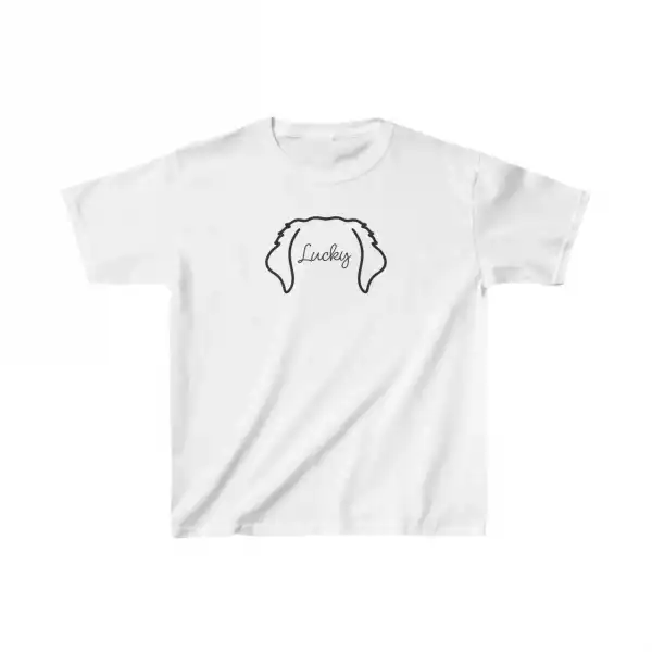Unisex Çocuk Baskılı T-Shirt - Beyaz
