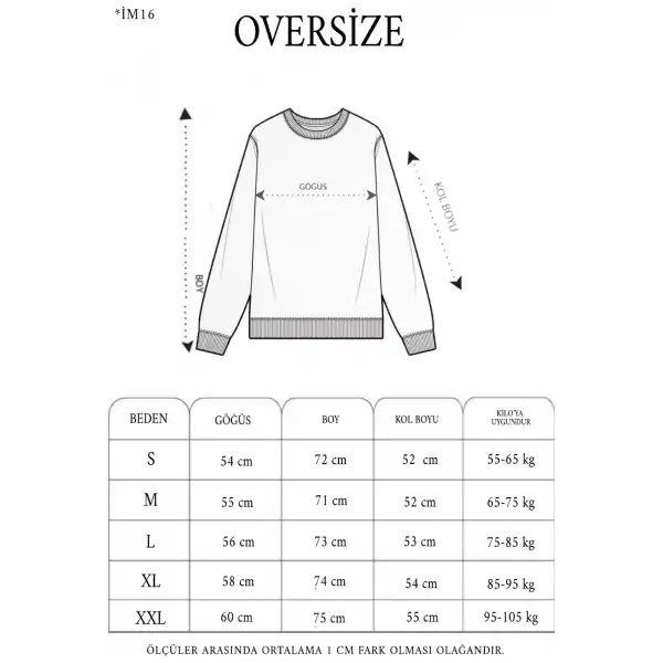 Unisex Üç İplik Parçalı Yakalı SweatShirt - Mavi