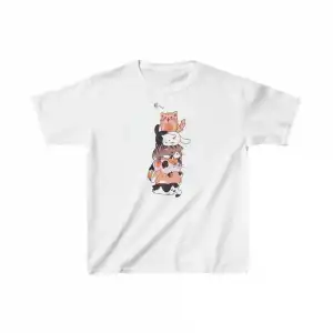 Çocuk Unisex Baskılı T-Shirt - Beyaz