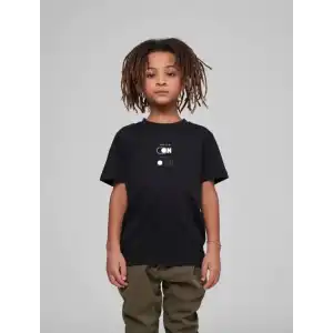 Çocuk Unisex Baskılı T-Shirt - Siyah