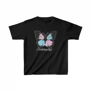 Çocuk Unisex Baskılı T-Shirt - Siyah