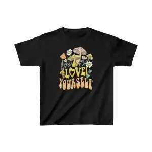 Çocuk Unisex Baskılı T-Shirt - Siyah