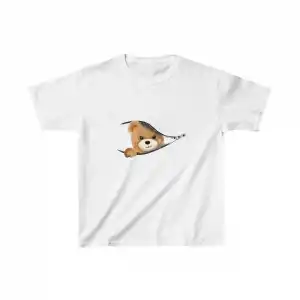 Unisex Çocuk Baskılı T-Shirt - Beyaz