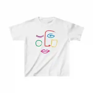 Unisex Çocuk Baskılı T-Shirt - Beyaz