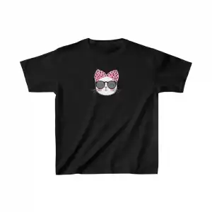 Unisex Çocuk Baskılı T-Shirt - Siyah