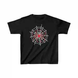 Unisex Çocuk Baskılı T-Shirt - Siyah