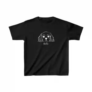 Unisex Çocuk Baskılı T-Shirt - Siyah