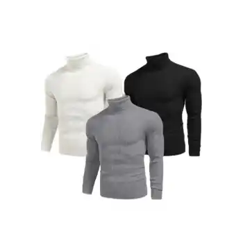 3 Adet Unisex Kaşkorse Boğazlı Full Likralı Fitilli Body Kazak