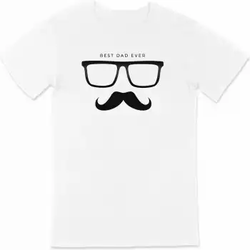 Babalar Günü Baskılı T-shirt - Beyaz